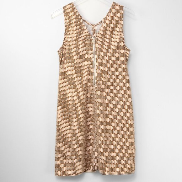 Tommy Bahama Palm A Dora Sheath Dress Island Key Brown Sugar Cream Size Large - Picture 2 of 5